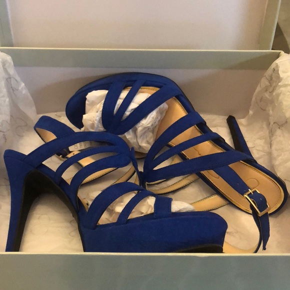 Cobalt blue pumps shoes - Picture 1 of 6
